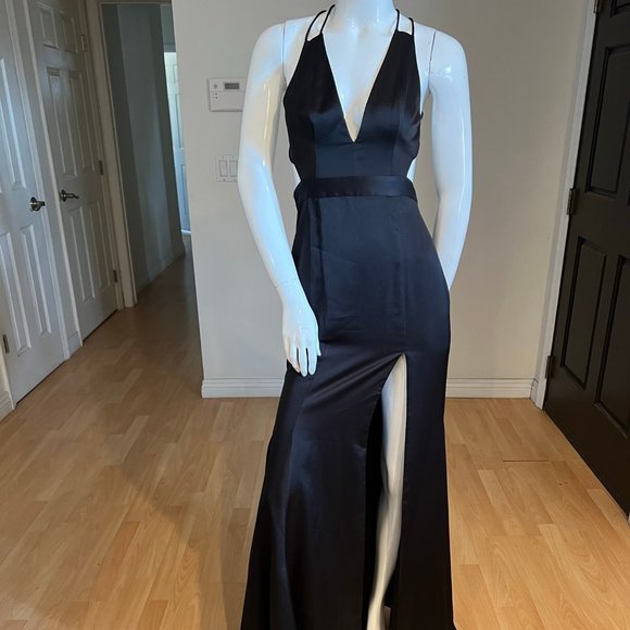 fame and partners mermaid dress Maxi dress Fame and Partners Blue size 6 US in Synthetic